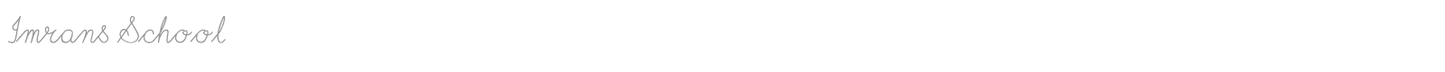 Imrans School font preview
